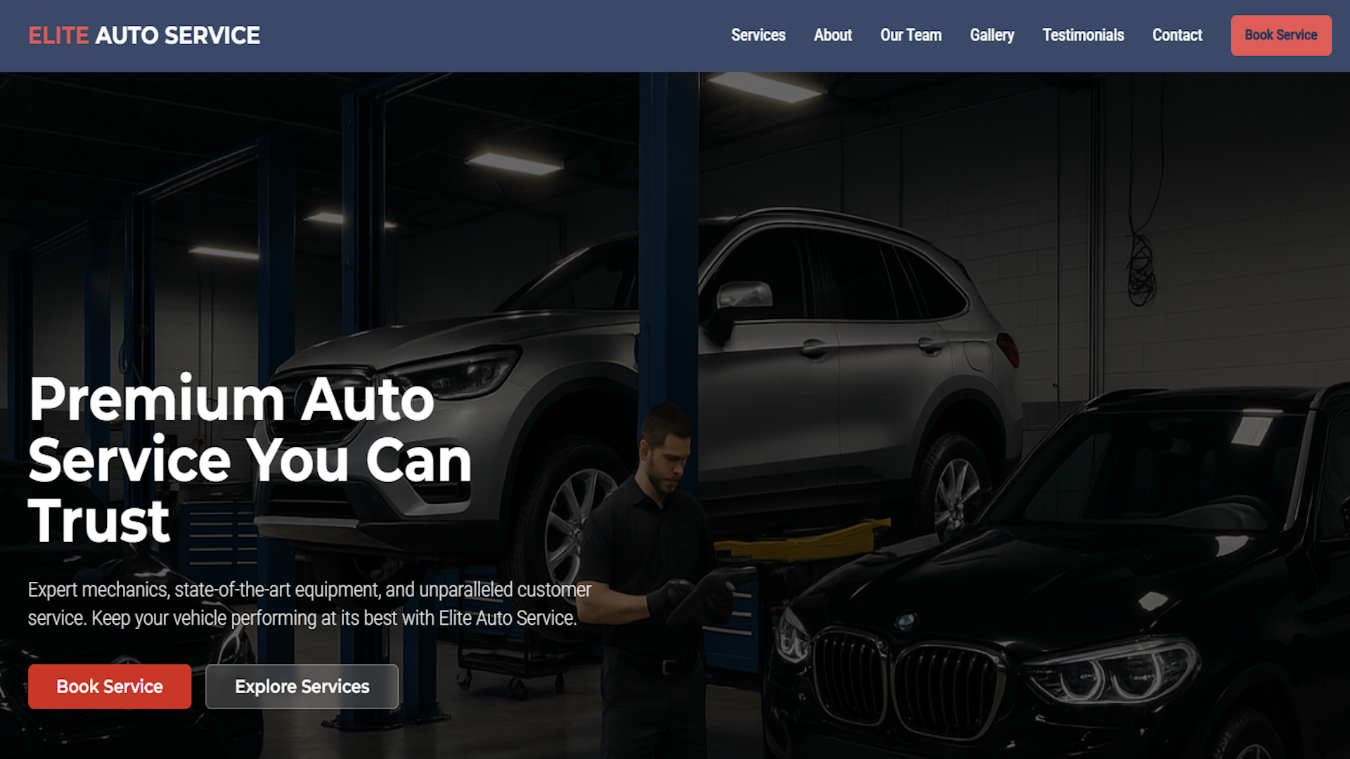 Auto Service Website
