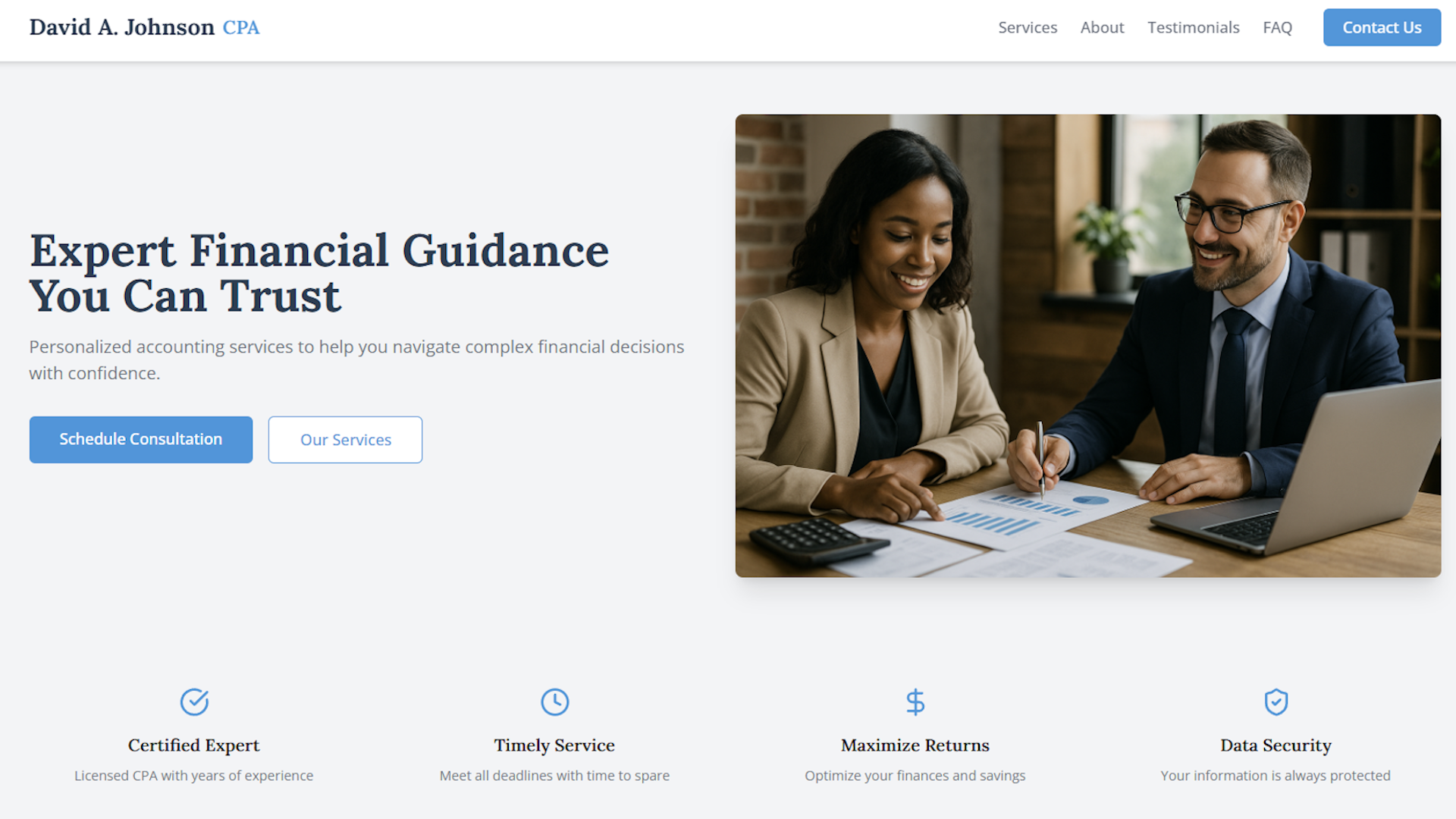 Accounting Services Website