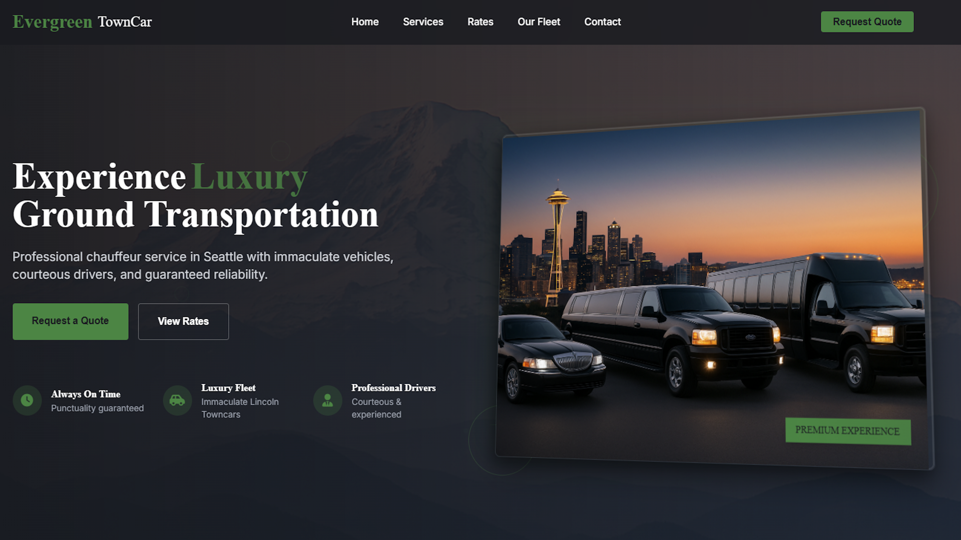 Luxury Transportation Website